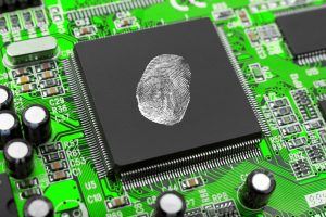 Fingerprint On Computer Chip